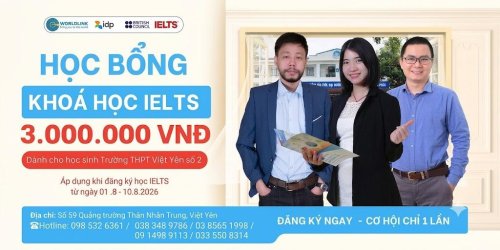 [THÔNG BÁO] CHƯƠNG TRÌNH HỌC BỔNG KHÓA HỌC IELTS 3.000.000